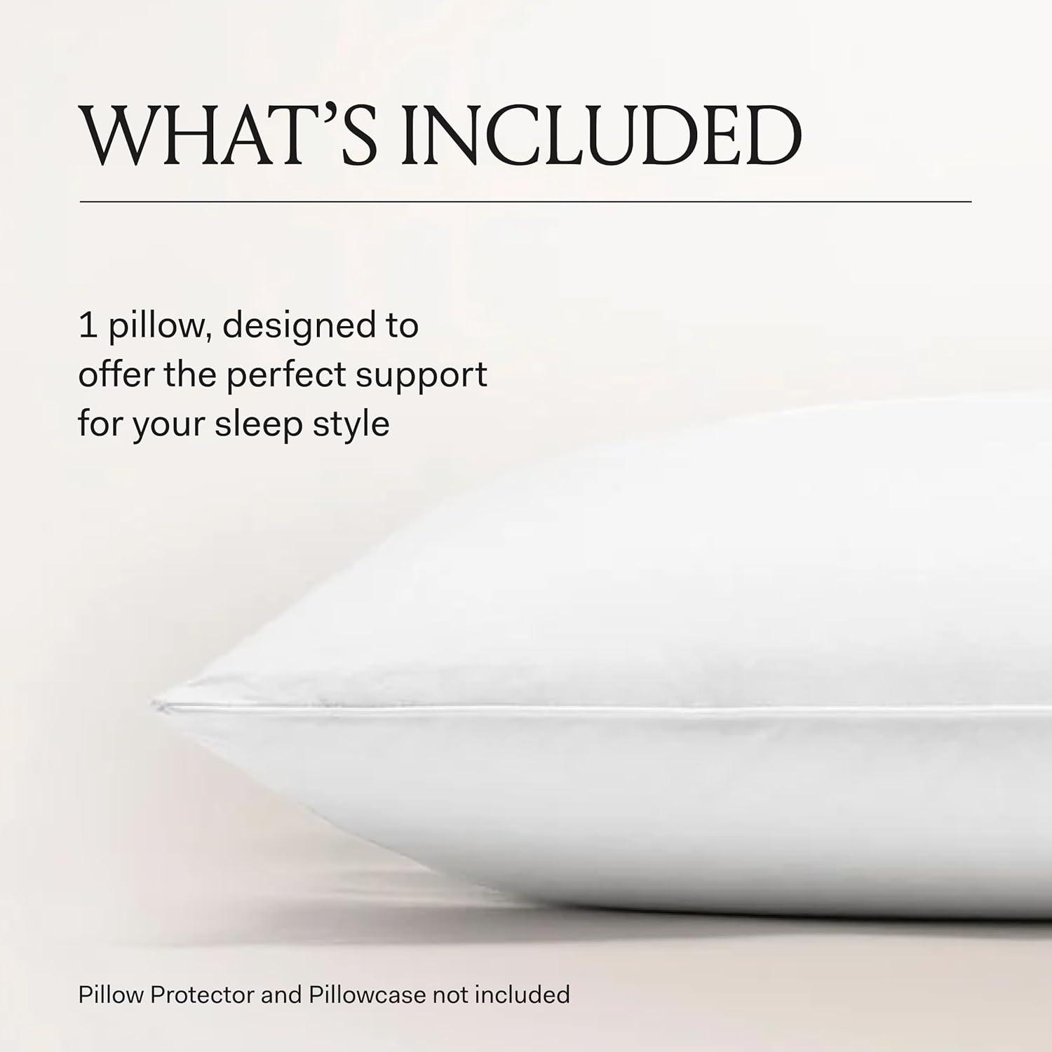 imageBOLL ampamp BRANCH Down Alternative Pillow Soft Standard Cooling Shell Hypoallergenic Primaloft Luxury Down Alternative Fill Superior SupportKing Soft Density