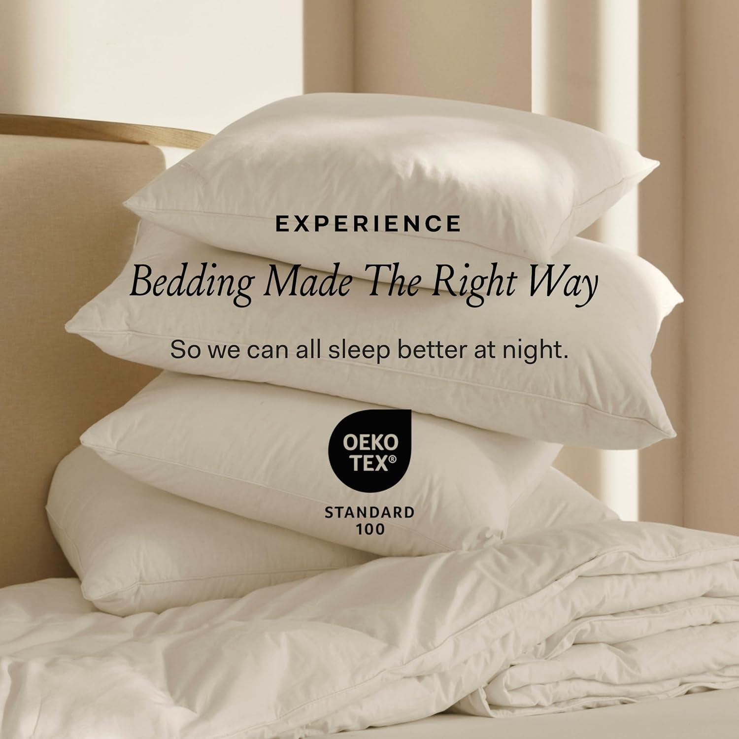 imageBOLL ampamp BRANCH Down Alternative Pillow Soft Standard Cooling Shell Hypoallergenic Primaloft Luxury Down Alternative Fill Superior SupportKing Soft Density