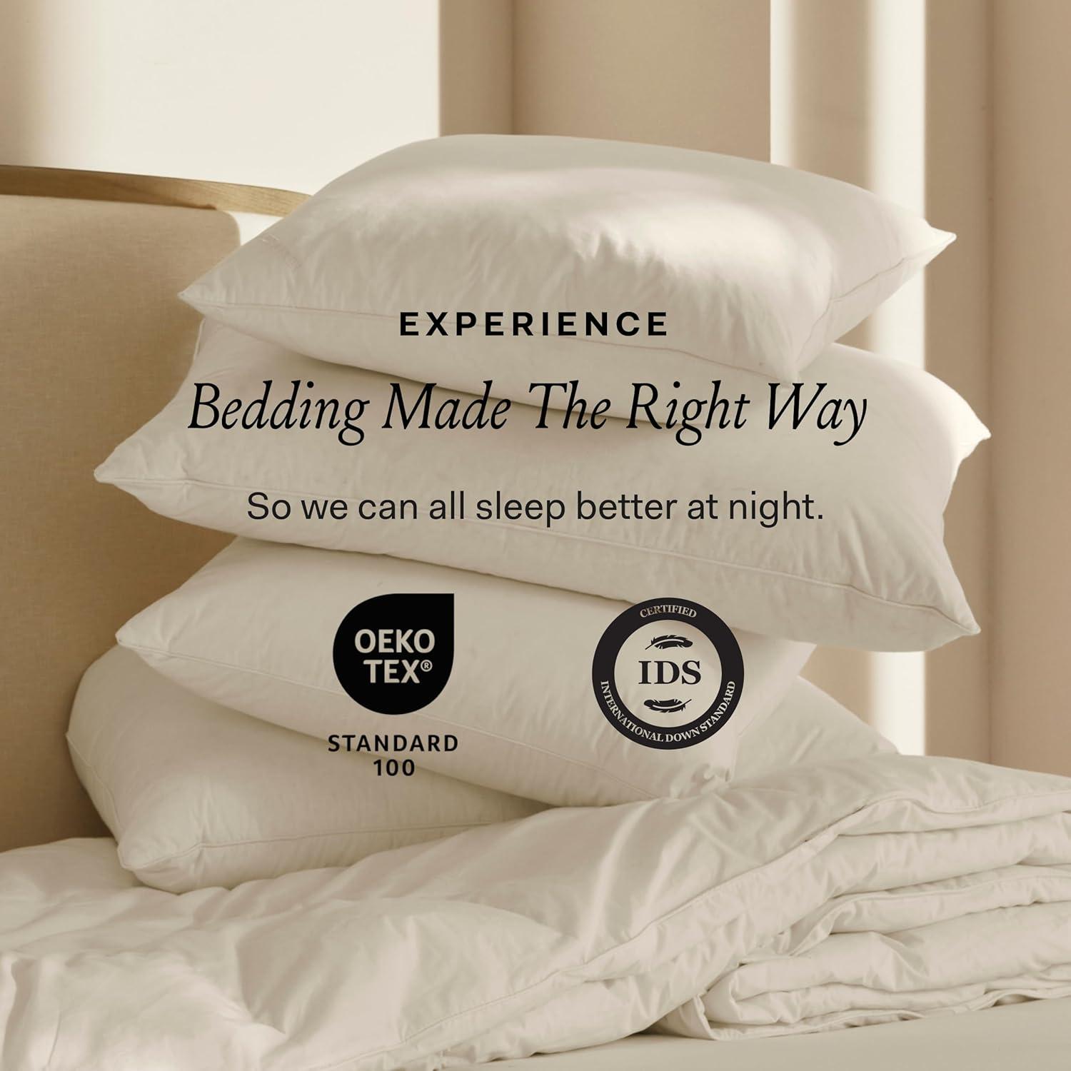 imageBOLL ampamp BRANCH Down Chamber Pillow Medium Standard Naturally Cooling Shell Premium Comfort Superior Support CrueltyFree IDS Certified DownStandard Medium Density