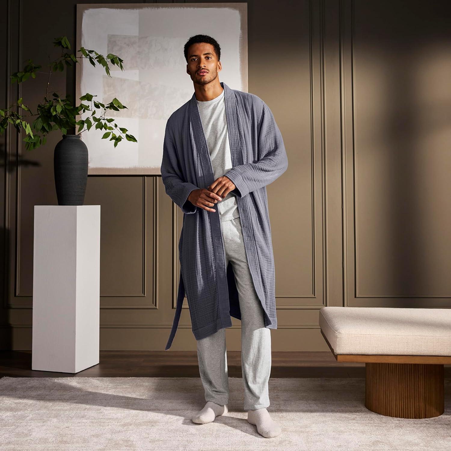 imageBOLL ampamp BRANCH Dream Robe 100 Organic Cotton Ultra Soft Lightweight Breathable and Pre Shrunk UnisexMineral