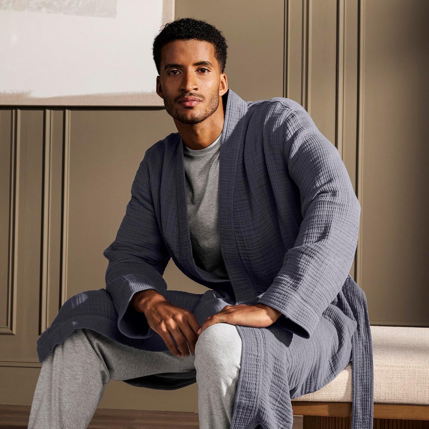 imageBOLL ampamp BRANCH Dream Robe 100 Organic Cotton Ultra Soft Lightweight Breathable and Pre Shrunk UnisexMineral