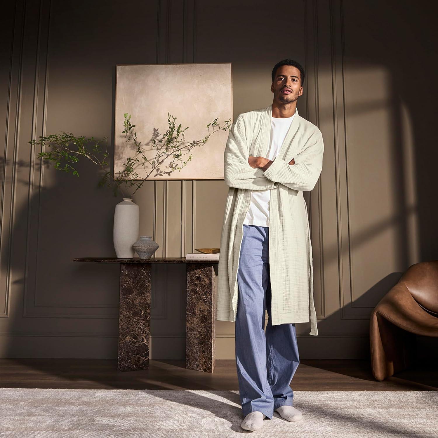 imageBOLL ampamp BRANCH Dream Robe 100 Organic Cotton Ultra Soft Lightweight Breathable and Pre Shrunk UnisexMist