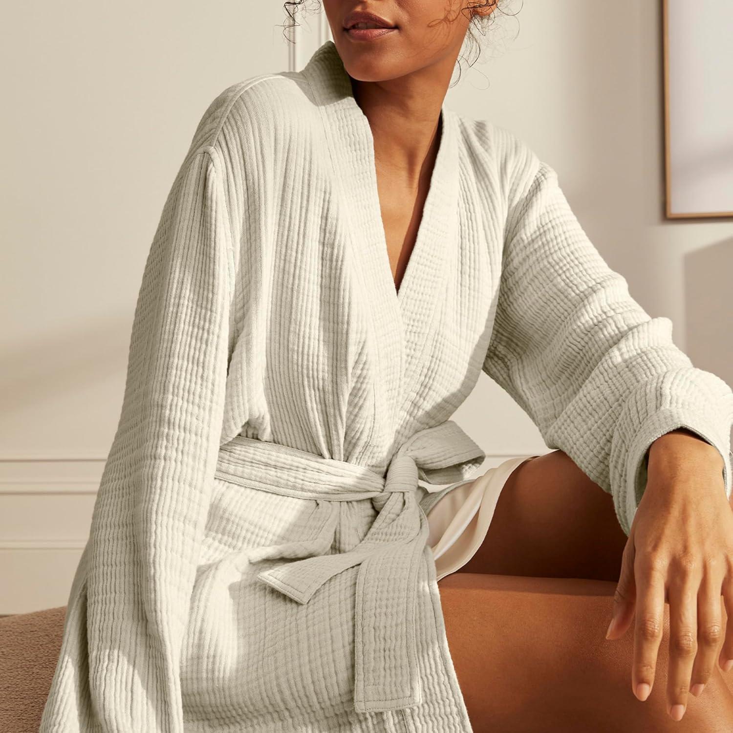 imageBOLL ampamp BRANCH Dream Robe 100 Organic Cotton Ultra Soft Lightweight Breathable and Pre Shrunk UnisexMist