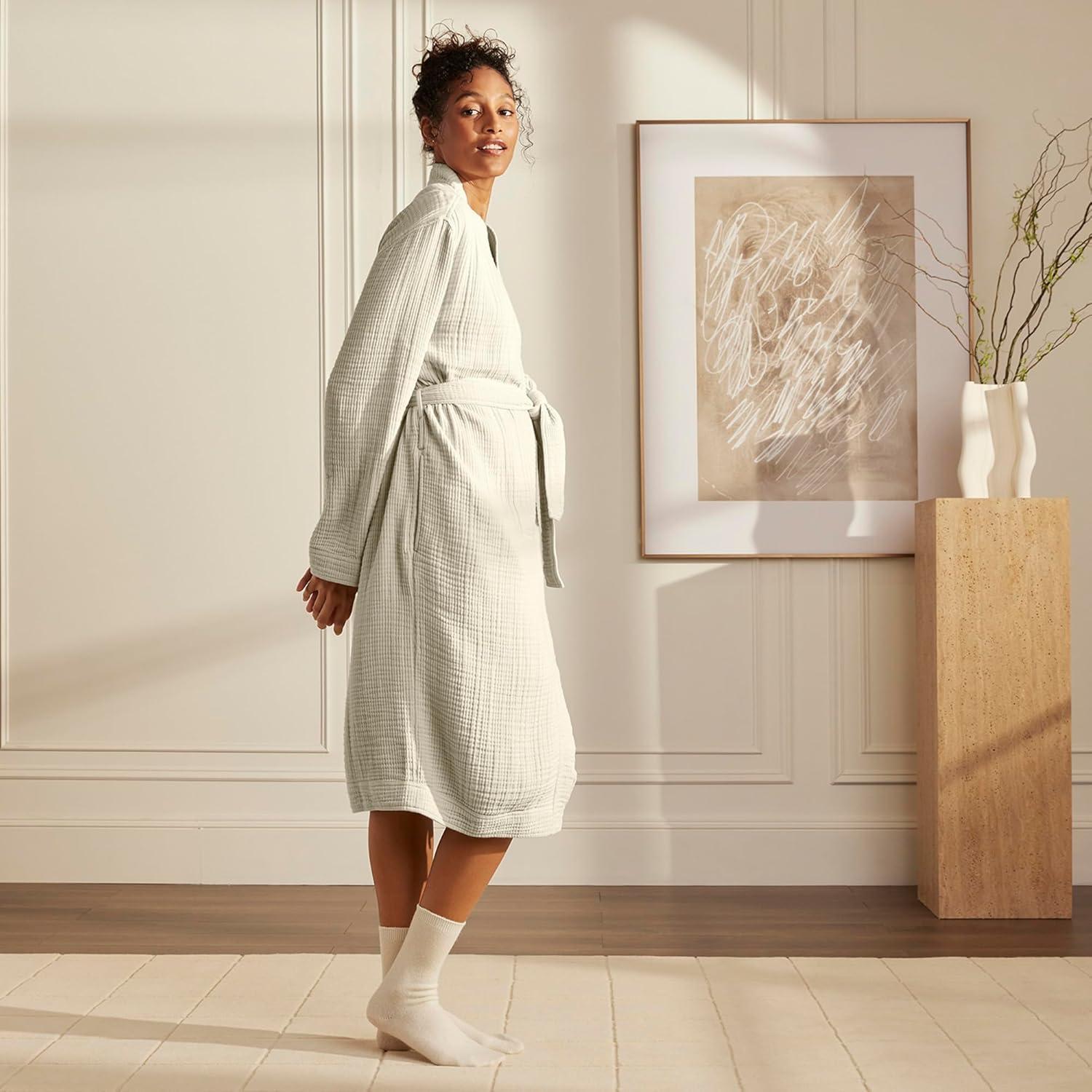 imageBOLL ampamp BRANCH Dream Robe 100 Organic Cotton Ultra Soft Lightweight Breathable and Pre Shrunk UnisexMist