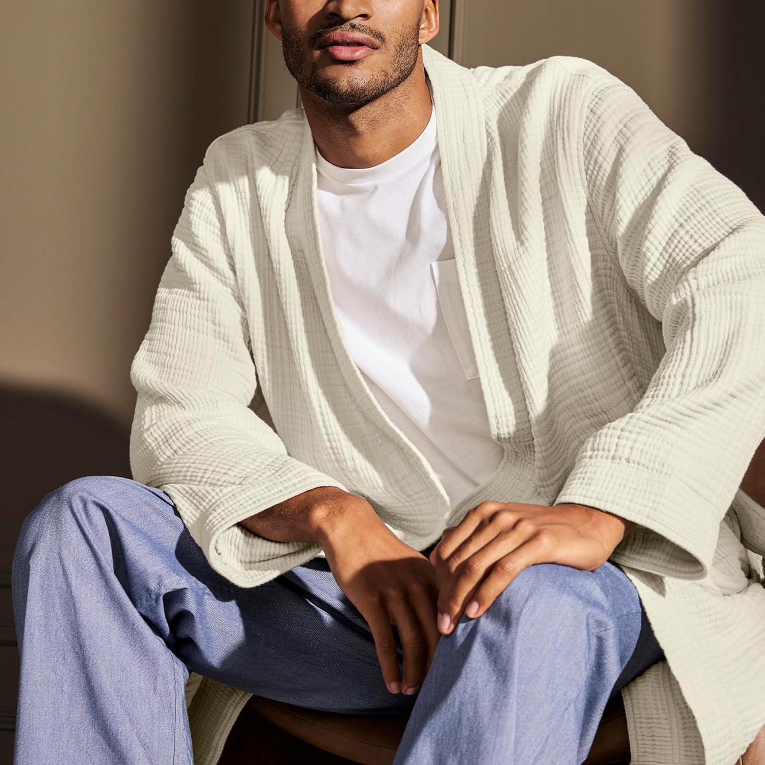 imageBOLL ampamp BRANCH Dream Robe 100 Organic Cotton Ultra Soft Lightweight Breathable and Pre Shrunk UnisexMist