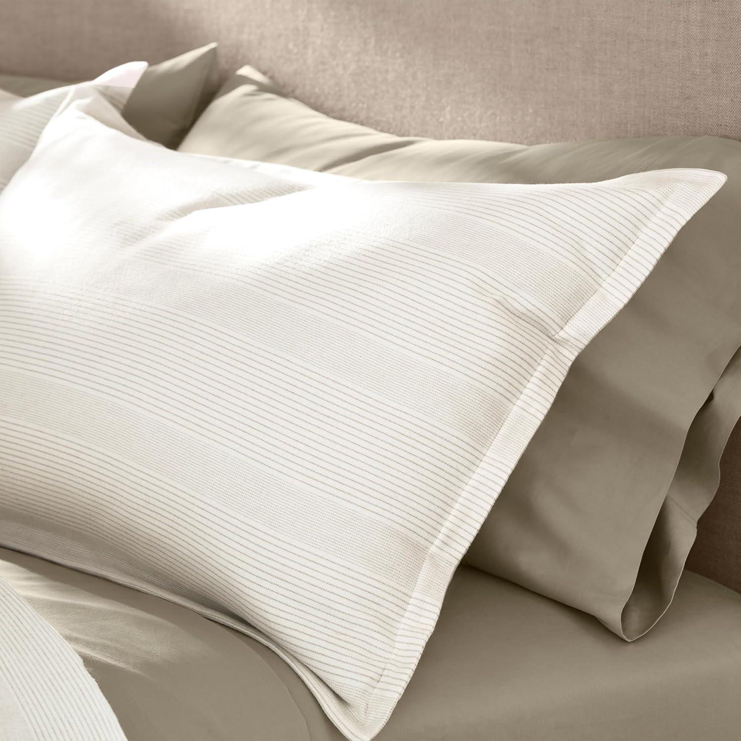 imageBOLL ampamp BRANCH Flannel Duvet Set KingCal King White Luxury 100 Organic Cotton 1 Duvet Cover 2 Shams Velvety Soft Warm ampamp Breathable WeaveCreamOak