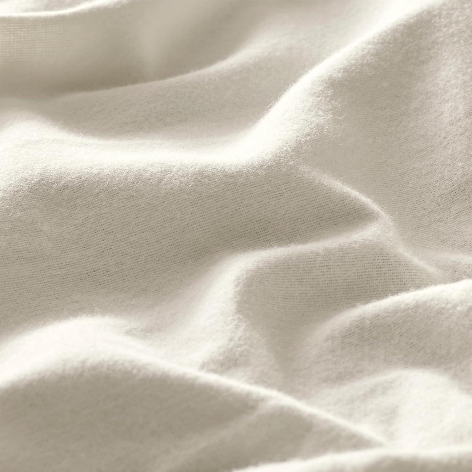 imageBOLL ampamp BRANCH Flannel Fine Line Stripe Pillowcase Set King CreamOak Luxury 100 Organic Cotton 2 Pillowcases Included Velvety Soft Warm ampamp Breathable for Every SeasonCream