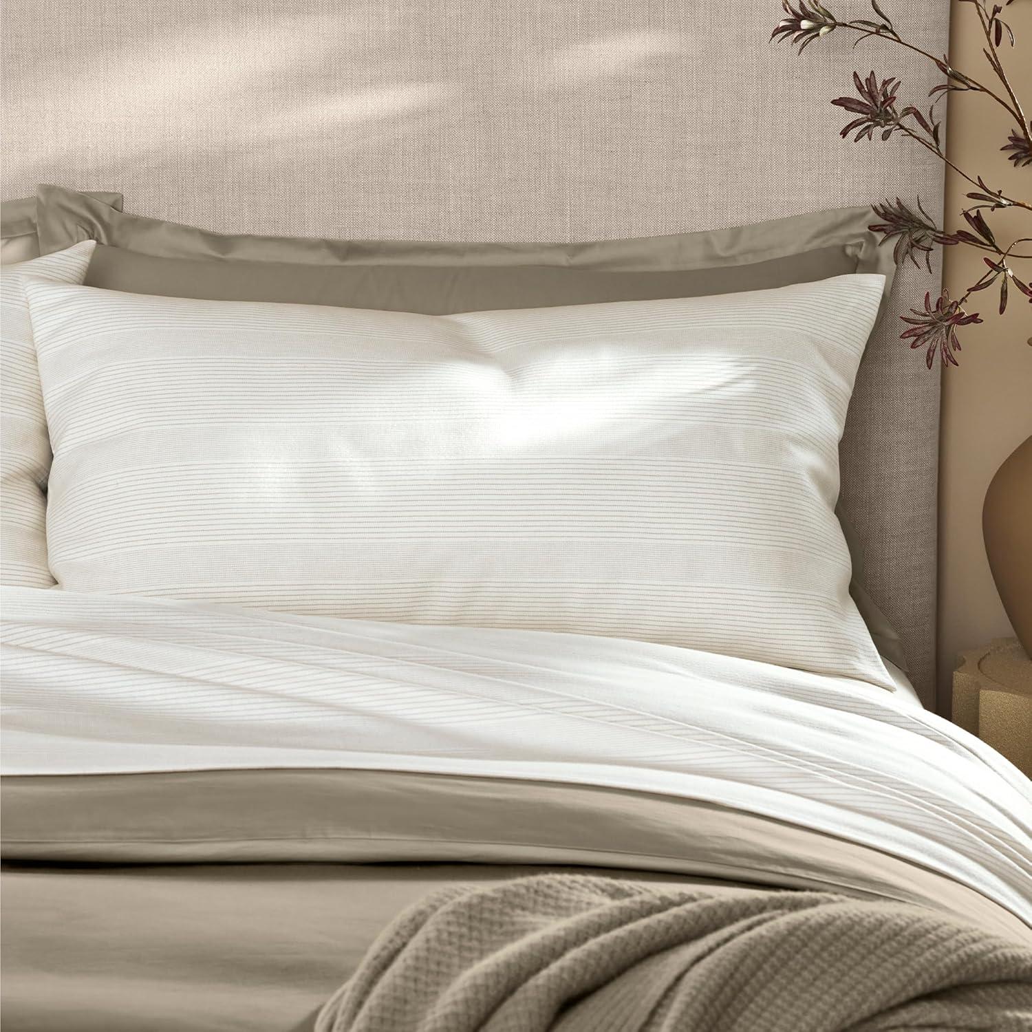 imageBOLL ampamp BRANCH Flannel Sheet Set King Shore Luxury 100 Organic Cotton Includes 1 Flat 1 Fitted 2 King Pillowcases Velvety Soft Warm ampamp BreathableCreamOak