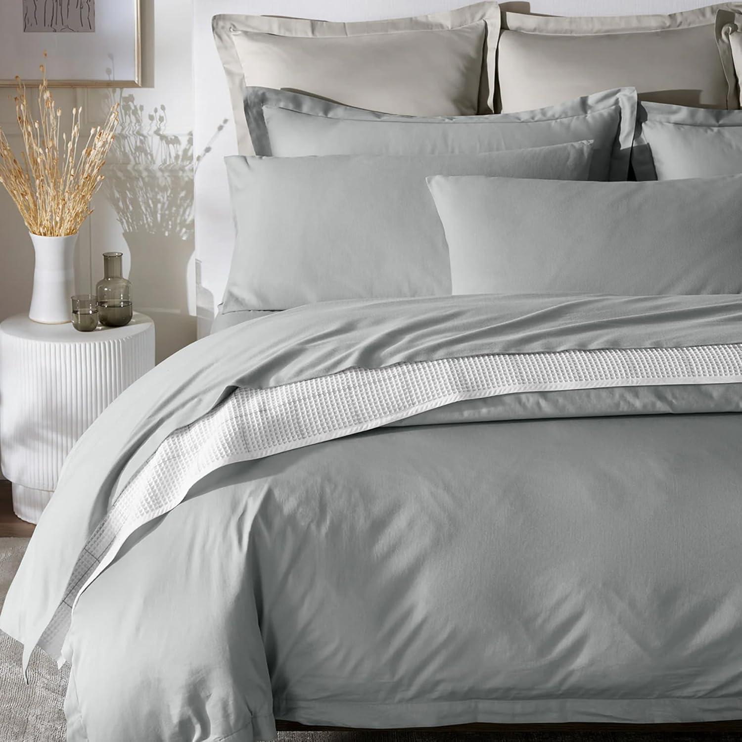 imageBOLL ampamp BRANCH Flannel Sheet Set King Shore Luxury 100 Organic Cotton Includes 1 Flat 1 Fitted 2 King Pillowcases Velvety Soft Warm ampamp BreathableShore