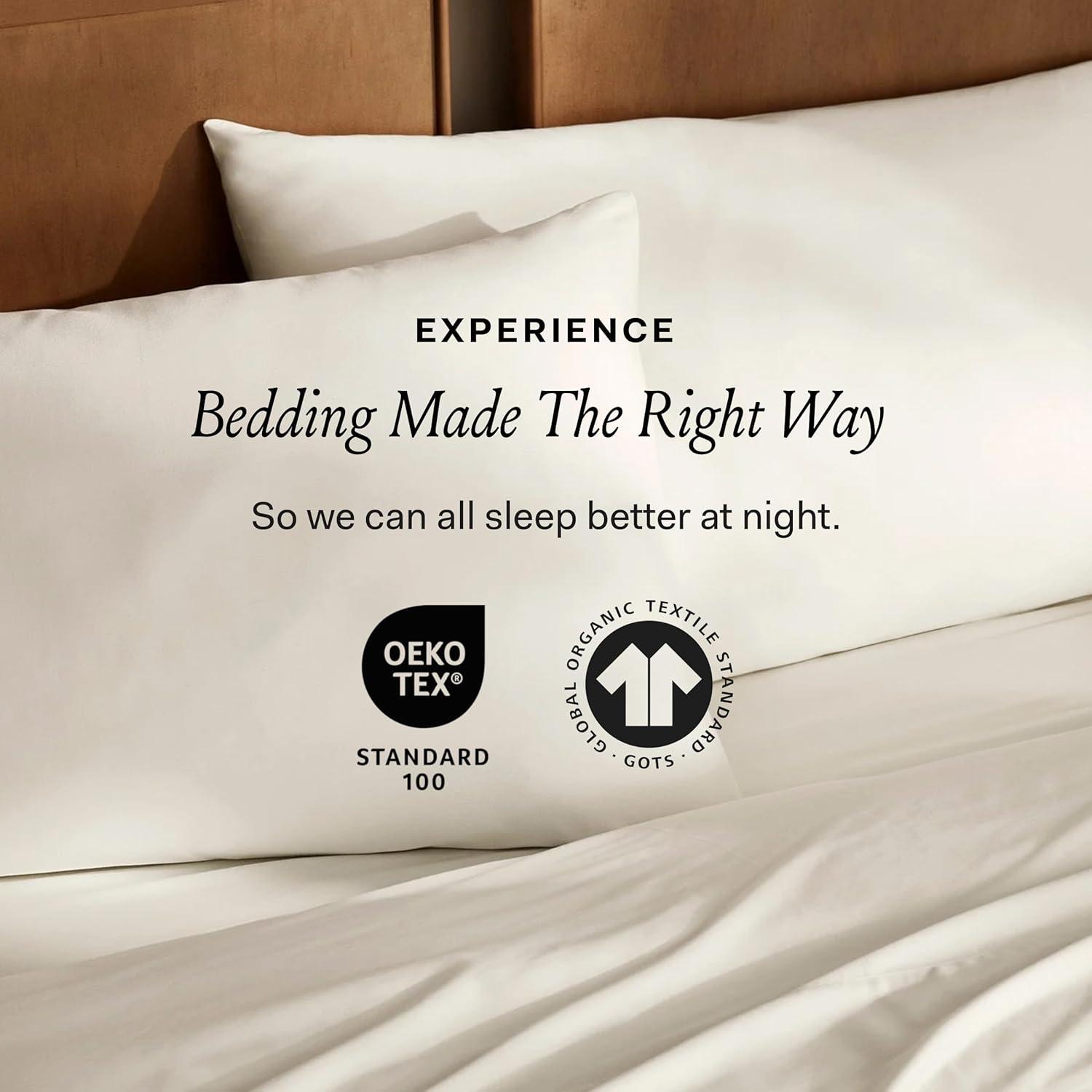 imageBOLL ampamp BRANCH Percale Hemmed Duvet Set KingCal King Pewter Luxury 100 Organic Cotton 1 Duvet Cover 2 Shams Crisp Naturally Cooling WeaveShore