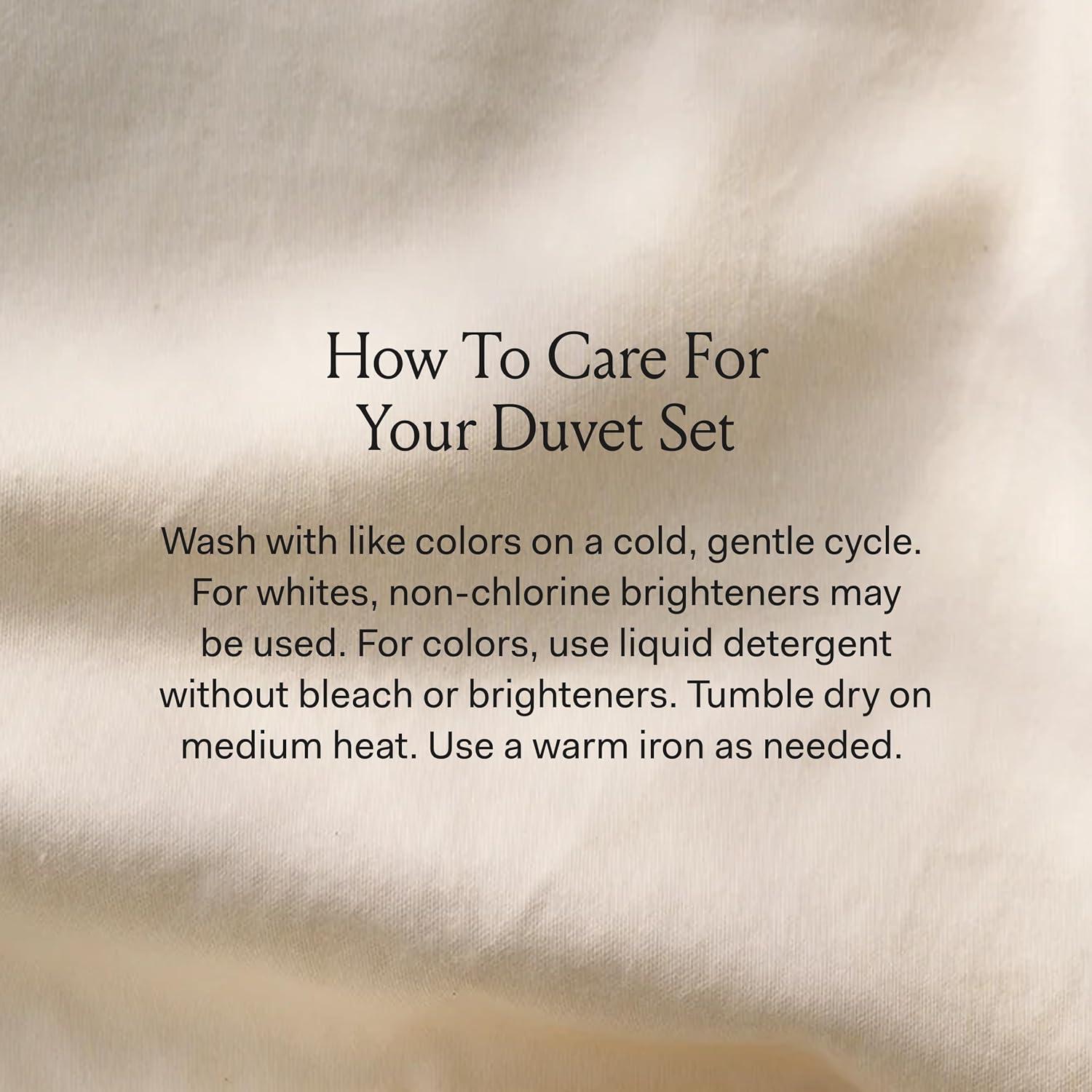 imageBOLL ampamp BRANCH Percale Hemmed Duvet Set KingCal King Pewter Luxury 100 Organic Cotton 1 Duvet Cover 2 Shams Crisp Naturally Cooling WeaveShore