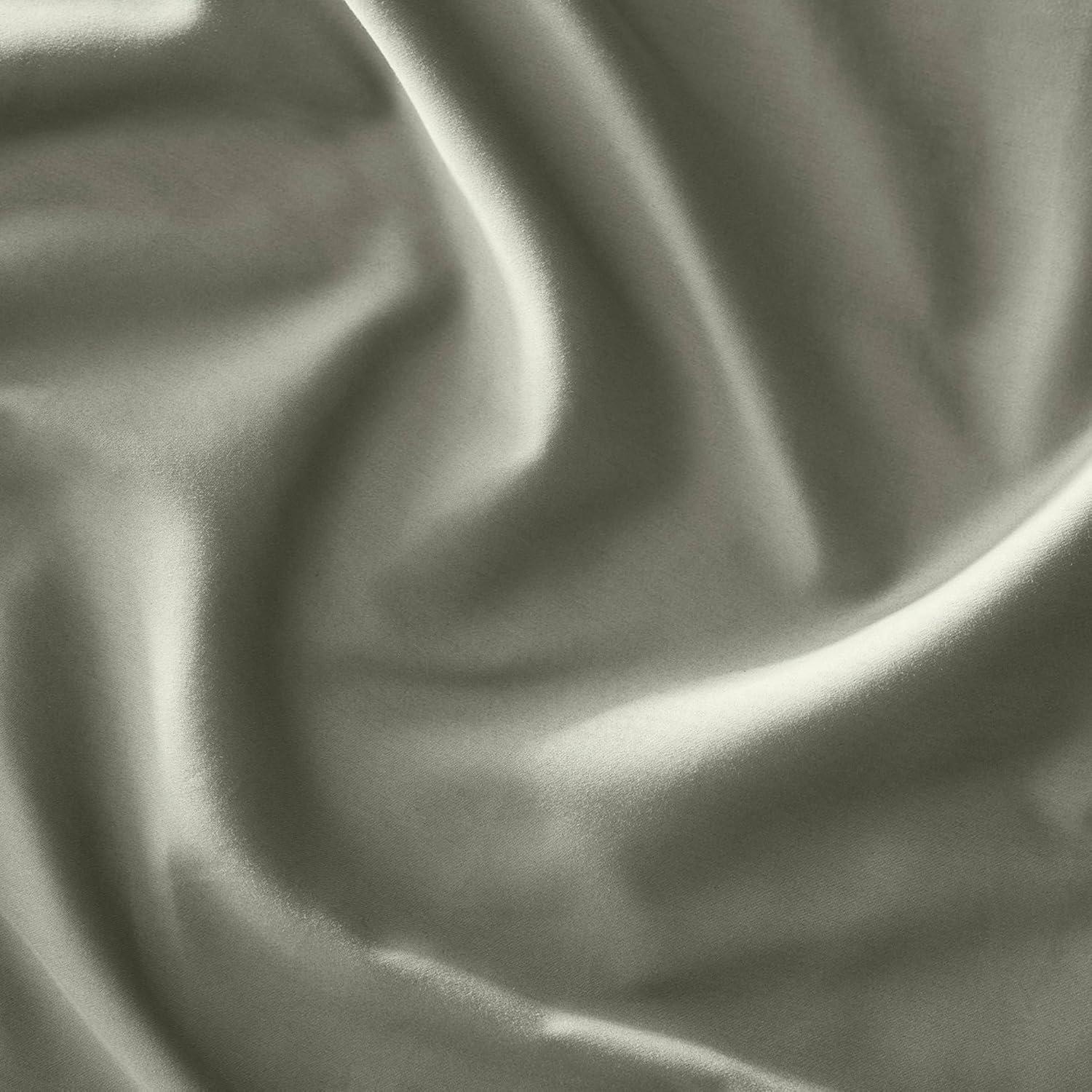 imageBOLL ampamp BRANCH Signature Hemmed Sheet Set Queen White Luxury 100 Organic Cotton Includes 1 Flat 1 Fitted 2 Pillowcases Buttery SoftSageleaf