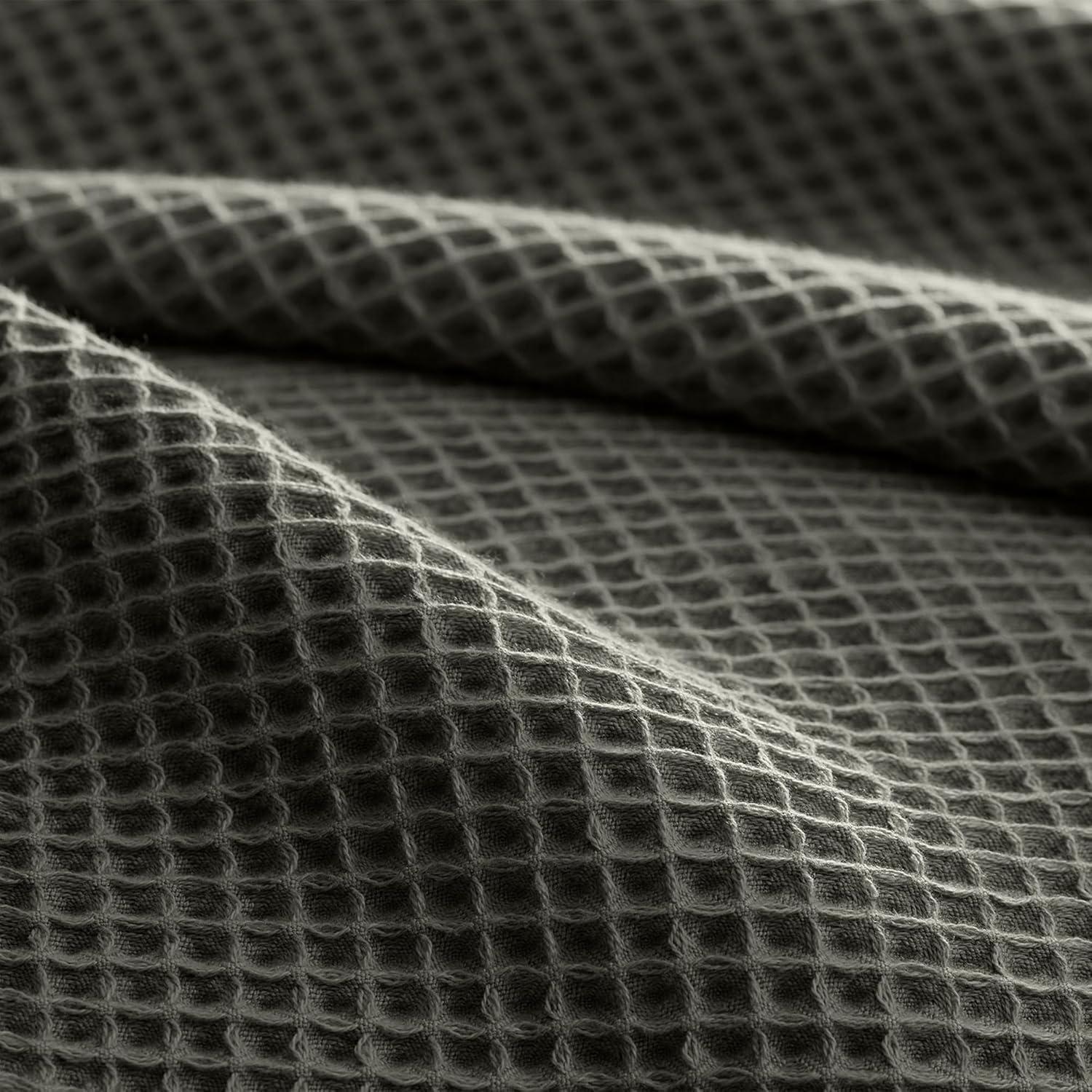imageBOLL ampamp BRANCH Waffle Bed Blanket KingCal King Shore Luxury 100 Organic Cotton Soft Lightweight and Breathable Textured Waffle Weave DesignJuniper
