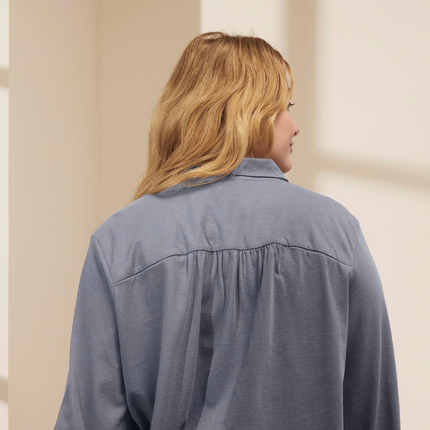 imageBOLL ampamp BRANCH Womens Soft Knit Long Sleeve ampamp Pants Pajama SetMineral