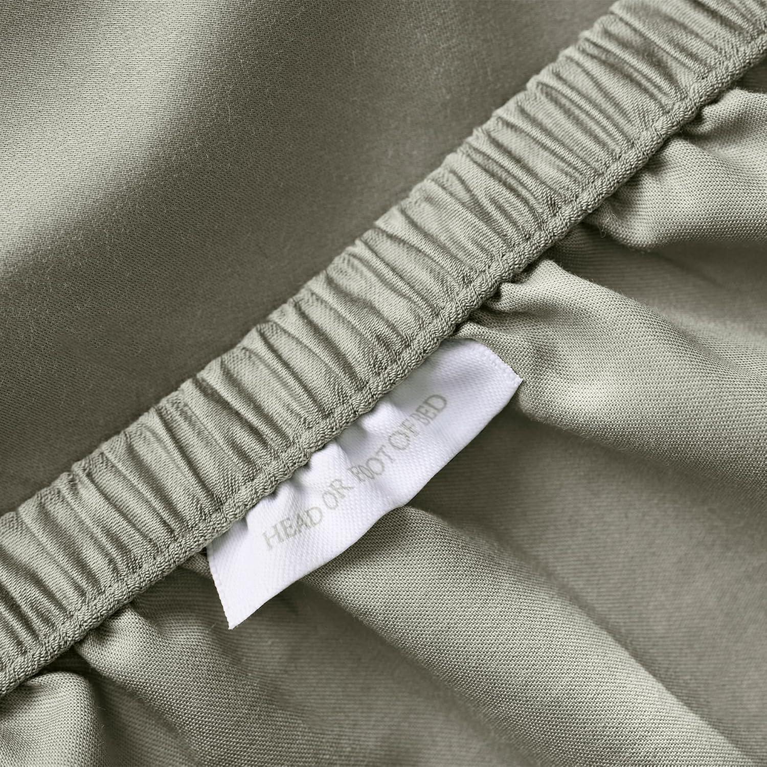 imageBoll ampamp Branch Signature Hemmed Fitted Sheet King White 100 Organic Cotton 1 Fitted Sheet OnlySageleaf