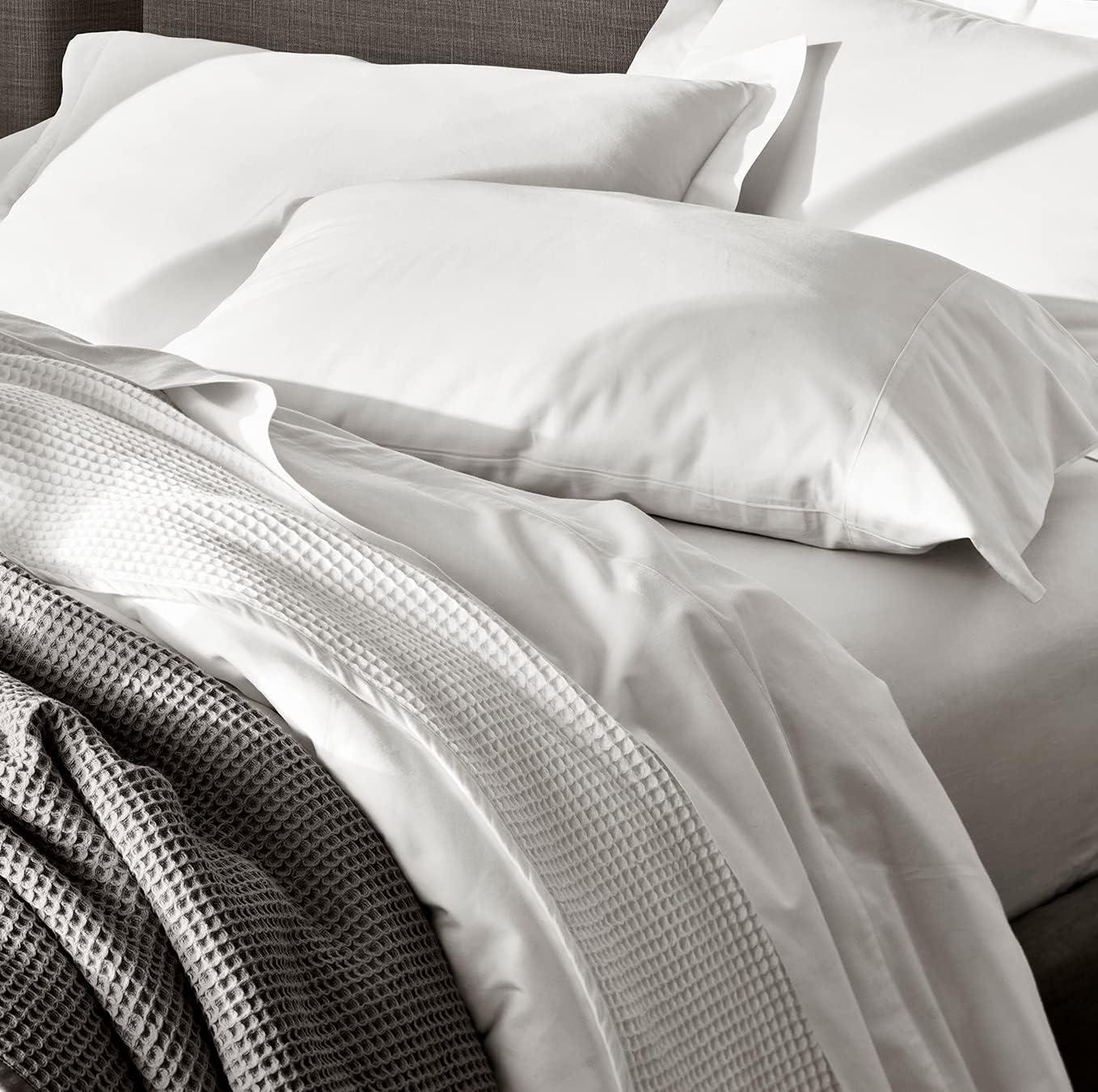 imageBoll ampamp Branch Signature Hemmed Flat Sheet King White 100 Organic Cotton 1 Flat Sheet OnlyWhite