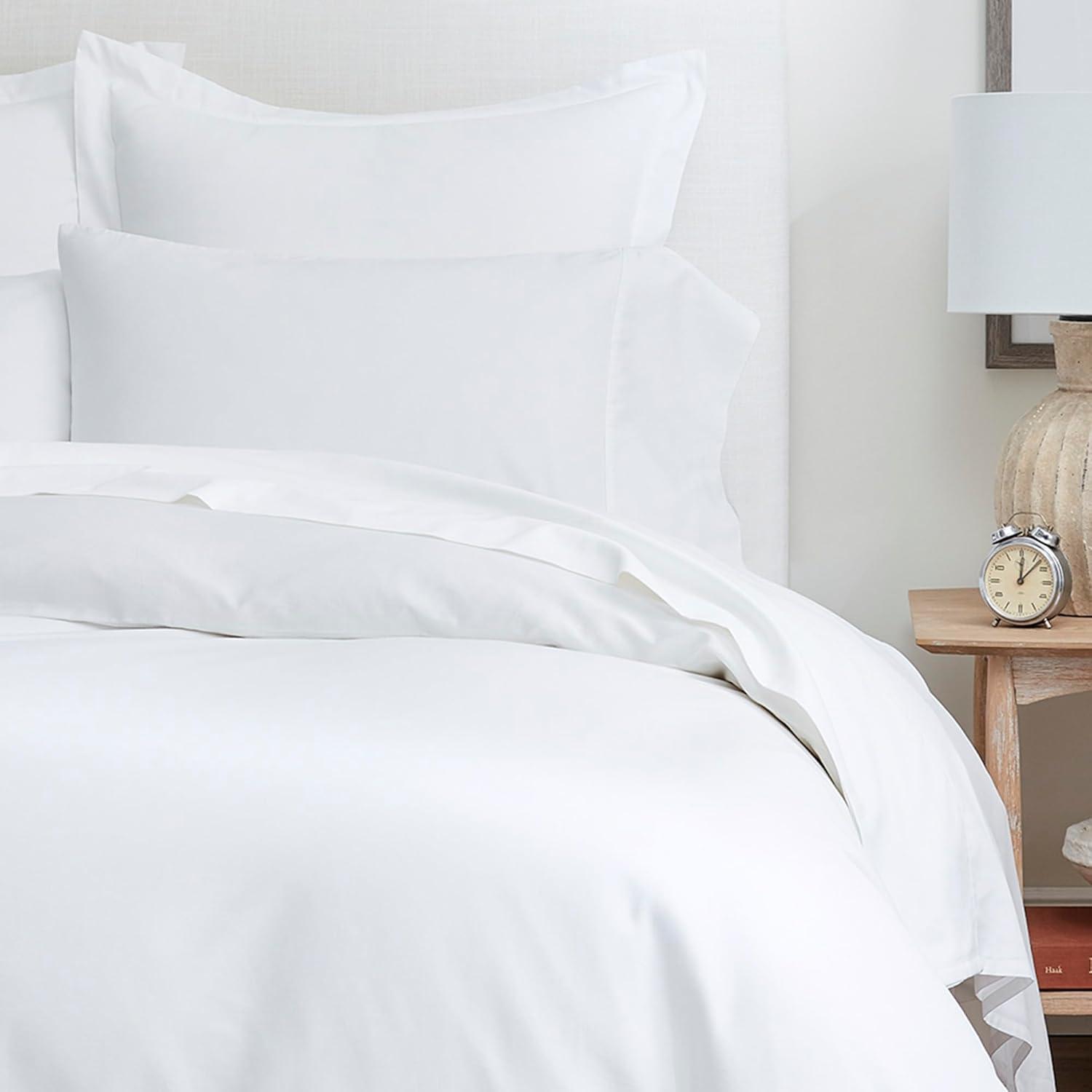 imageBoll ampamp Branch Signature Hemmed Flat Sheet King White 100 Organic Cotton 1 Flat Sheet OnlyWhite