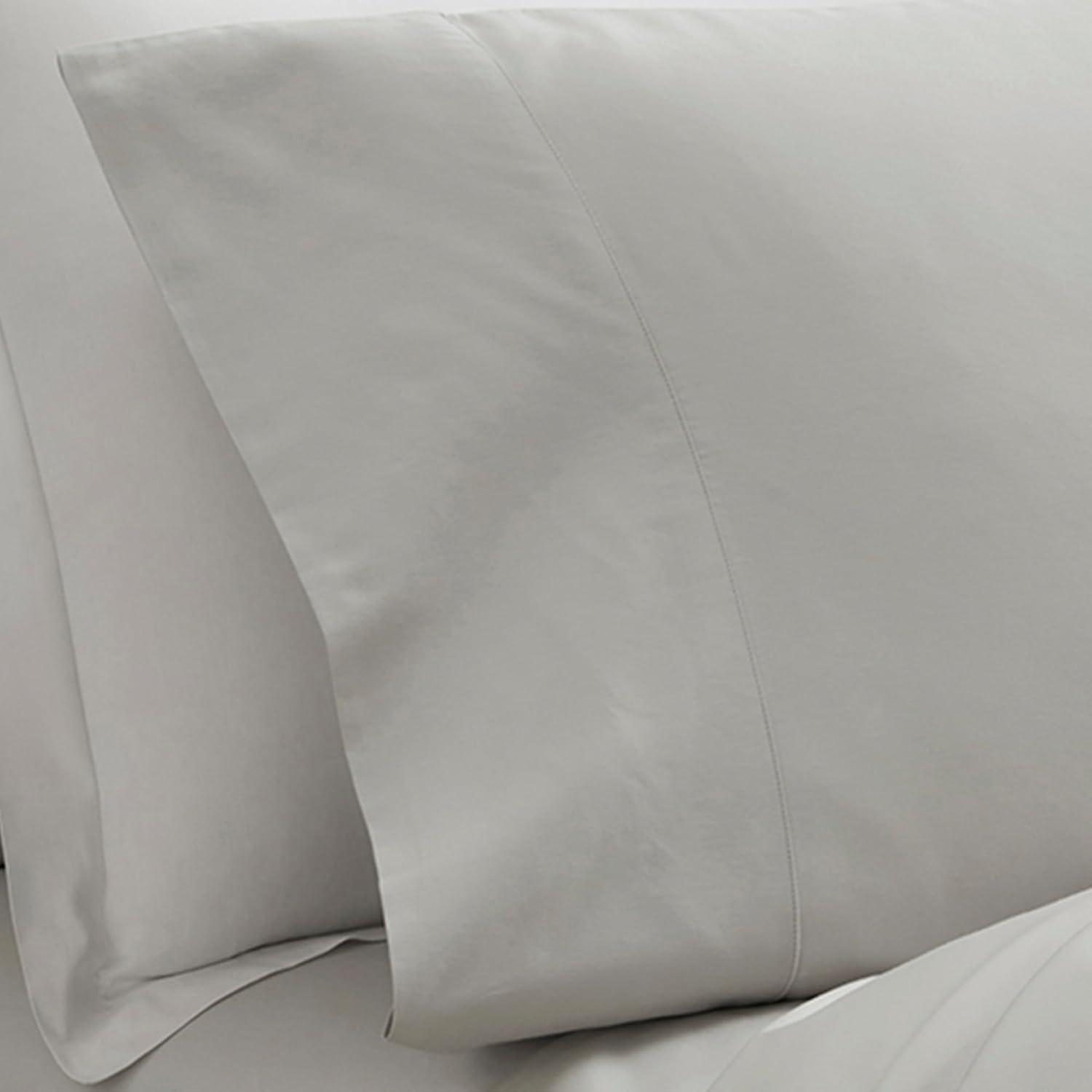 imageBoll ampamp Branch Signature Hemmed Pillowcase Set Standard White Luxury 100 Organic Cotton Buttery Soft and Breathable Softer with Every Wash 2 Pillowcases IncludedMist