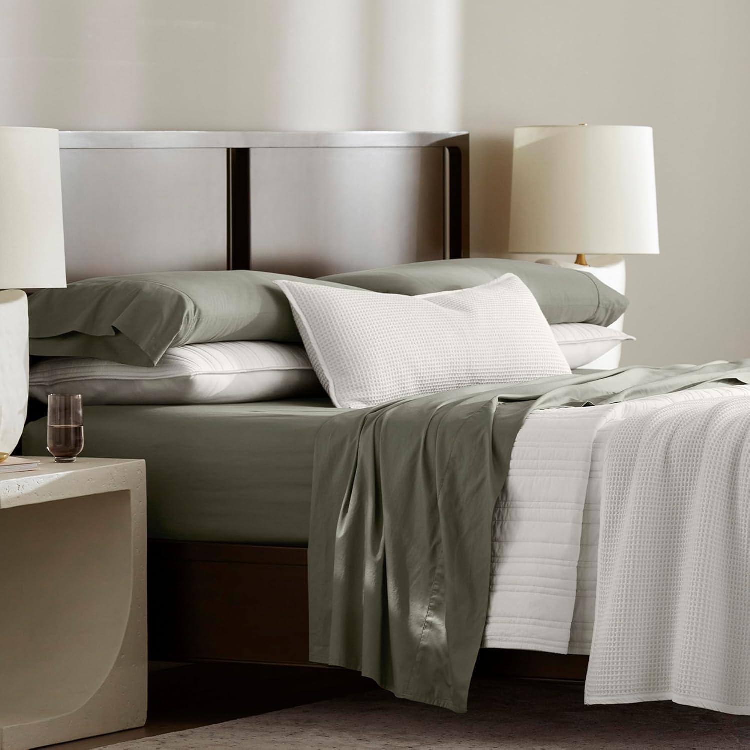 imageBoll ampamp Branch Signature Hemmed Pillowcase Set Standard White Luxury 100 Organic Cotton Buttery Soft and Breathable Softer with Every Wash 2 Pillowcases IncludedJuniper