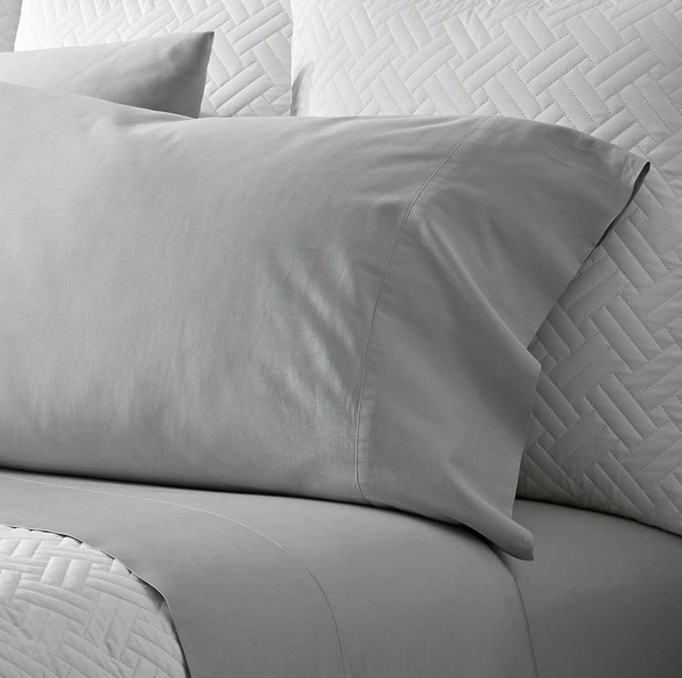 imageBoll ampamp Branch Signature Hemmed Pillowcase Set Standard White Luxury 100 Organic Cotton Buttery Soft and Breathable Softer with Every Wash 2 Pillowcases IncludedShore