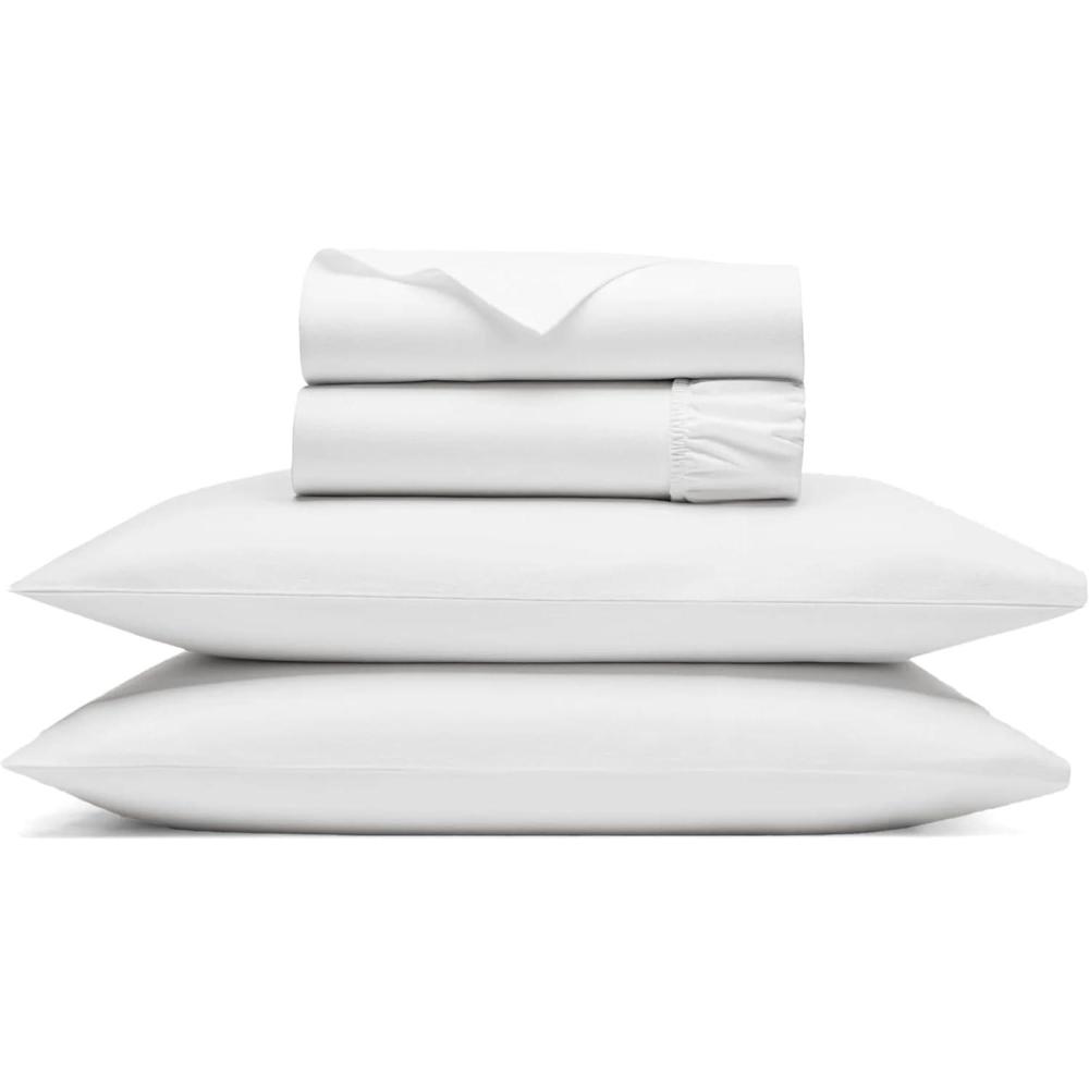 imageBOLL ampamp BRANCH Flannel Sheet Set King Shore Luxury 100 Organic Cotton Includes 1 Flat 1 Fitted 2 King Pillowcases Velvety Soft Warm ampamp BreathableWhite