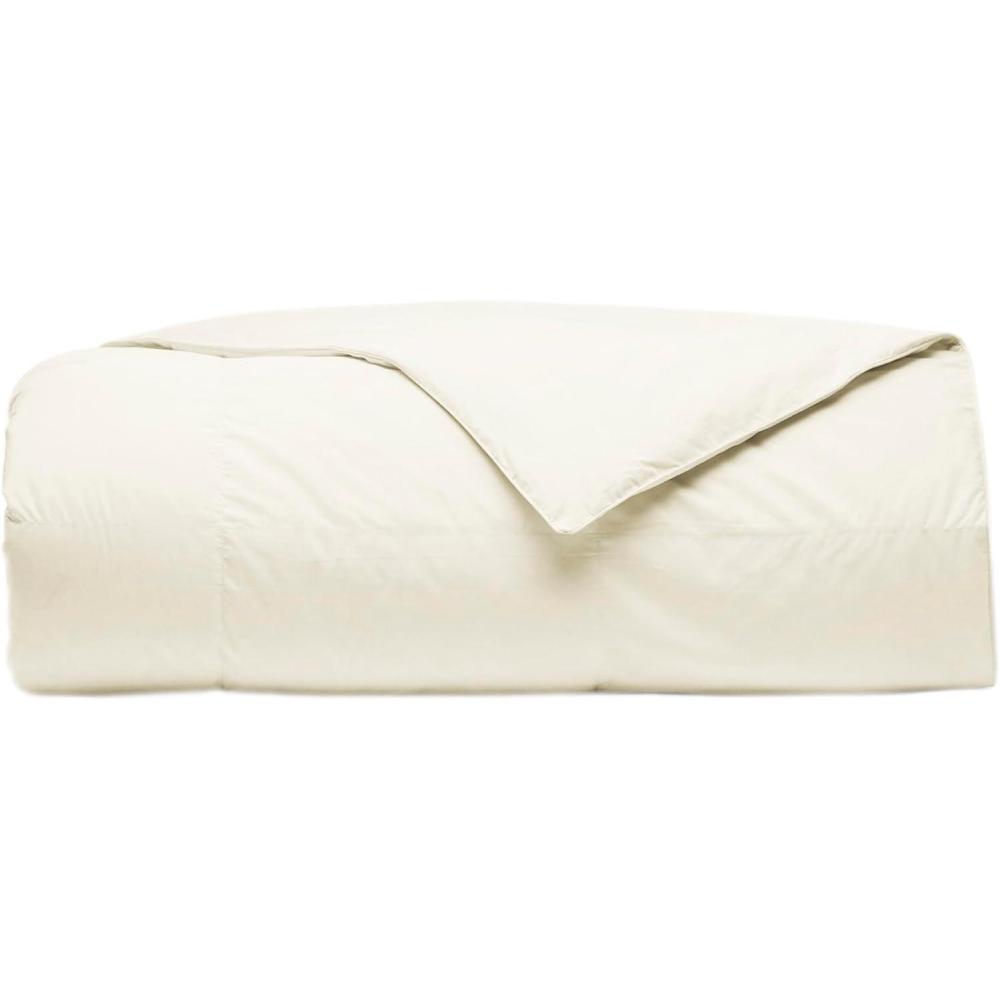 imageBOLL ampamp BRANCH Percale Quilted Down Comforter KingCal King Cream Duvet Insert and Cover in One Layer 100 Luxury Organic Cotton Ethically Sourced TripleWashed Down 1 ComforterCream