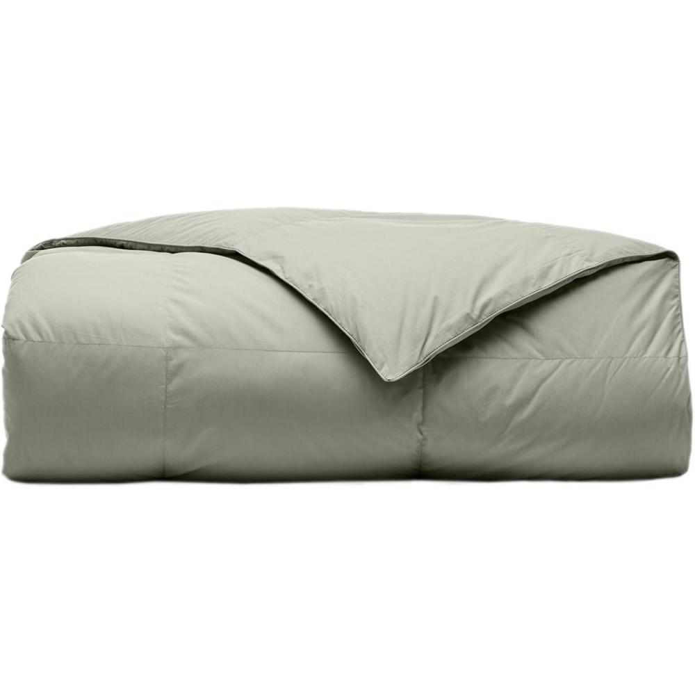 imageBOLL ampamp BRANCH Percale Quilted Down Comforter KingCal King Cream Duvet Insert and Cover in One Layer 100 Luxury Organic Cotton Ethically Sourced TripleWashed Down 1 ComforterSageleaf