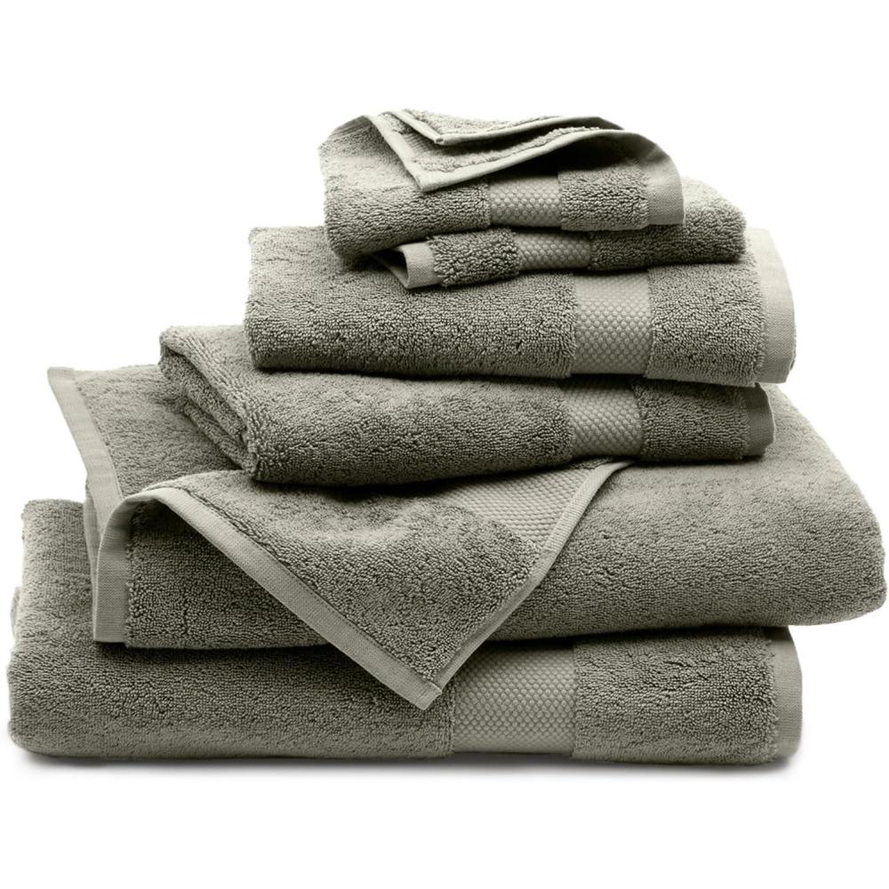 imageBOLL ampamp BRANCH Plush Bath Towel Set Shore 6 Piece Includes 2 Bath Towels 2 Hand Towels ampamp 2 Washcloths 100 Organic Cotton Ultra Soft ampamp Luxurious Quick AbsorbingJuniper