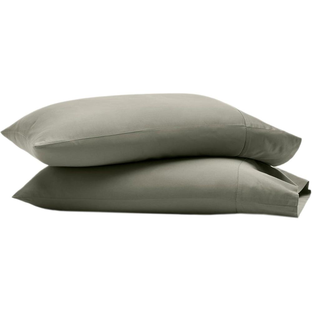 imageBoll ampamp Branch Signature Hemmed Pillowcase Set Standard White Luxury 100 Organic Cotton Buttery Soft and Breathable Softer with Every Wash 2 Pillowcases IncludedJuniper