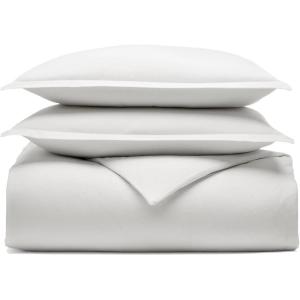 BOLL & BRANCH Flannel Duvet Set – King/Cal King, White – Luxury 100% Organic Cotton – 1 Duvet Cover, 2 Shams – Velvety Soft, Warm & Breathable Weave(White)