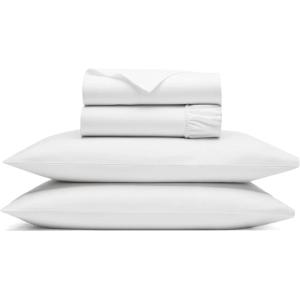 BOLL & BRANCH Flannel Sheet Set – King, Shore – Luxury 100% Organic Cotton – Includes 1 Flat, 1 Fitted, 2 King Pillowcases – Velvety Soft, Warm & Breathable(White)