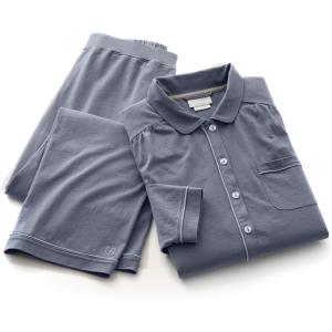 BOLL & BRANCH Women’s Soft Knit Long Sleeve & Pants Pajama Set(Mineral)