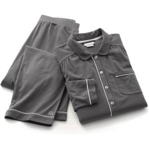 BOLL & BRANCH Women’s Soft Knit Short Sleeve & Pants Pajama Set(Night)