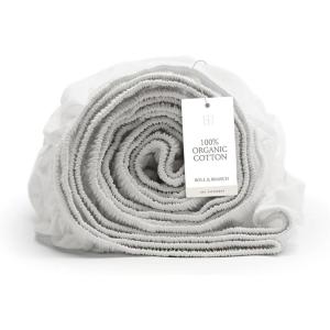 Boll & Branch Signature Hemmed Fitted Sheet – King, White – 100% Organic Cotton – 1 Fitted Sheet Only(White)
