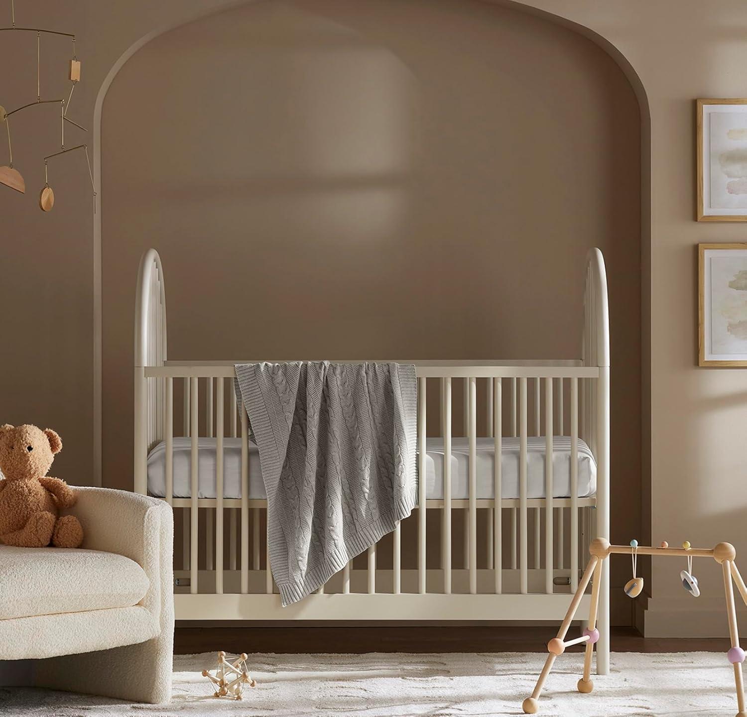 imageBOLL ampamp BRANCH Cable Knit Baby Blanket Dusty Rose ToxinFree 100 Organic Cotton MachineWashable Soft Breathable 30 x 40Pewter