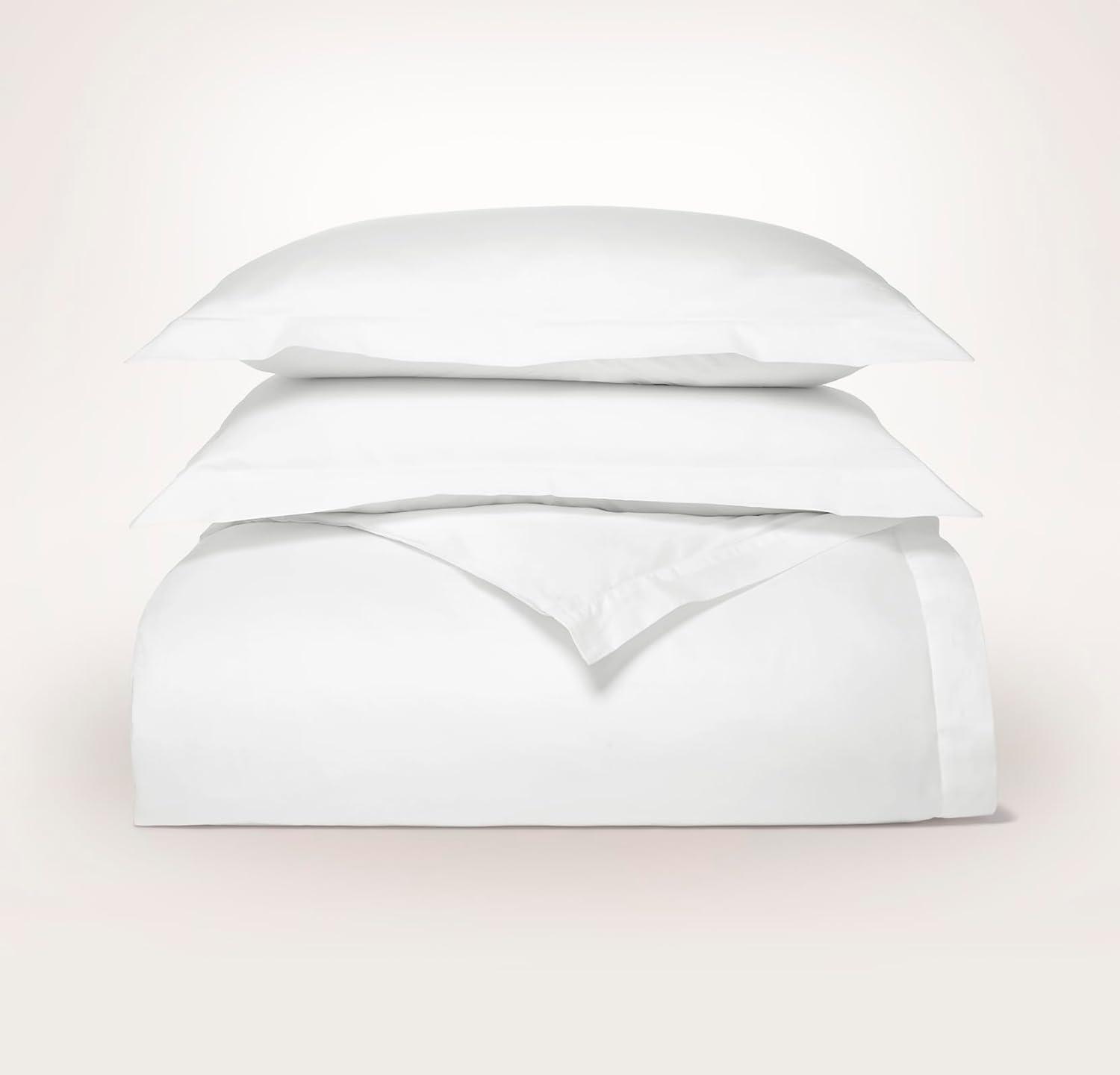 imageBOLL ampamp BRANCH Signature Starter Bundle 1 White King Sheet Set ampamp Duvet Set 1 White King Pillowcase Set 100 Organic Cotton