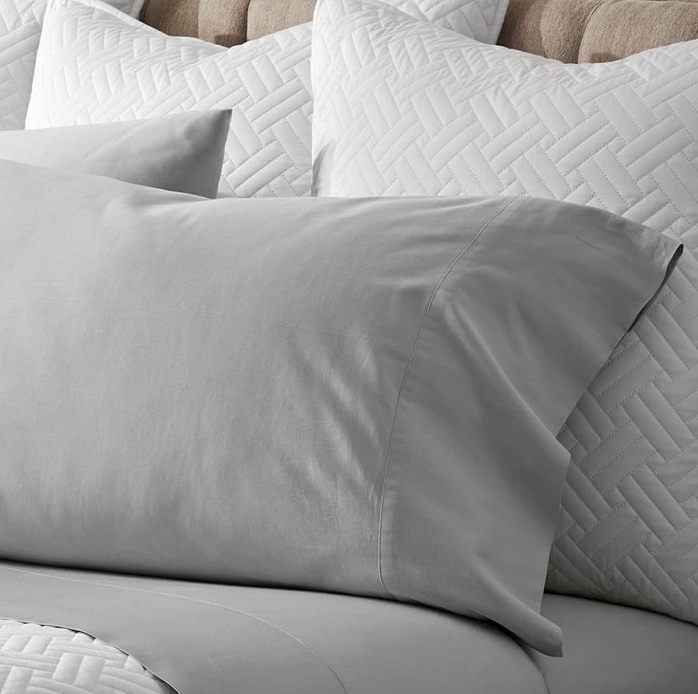 imageBoll ampamp Branch Percale Hemmed Pillowcase Set Cooling and Breathable for Hot Sleepers King Shore Luxury 100 Organic Cotton Crisp and Smooth 2 Pillowcases IncludedShore