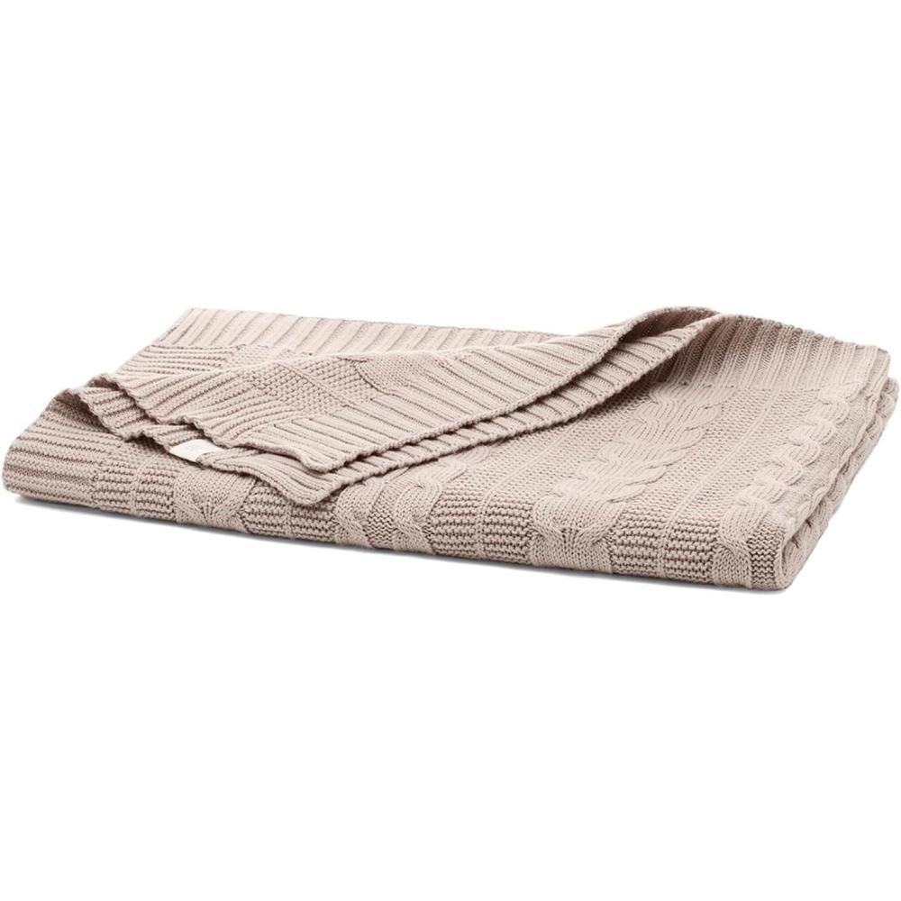 imageBOLL ampamp BRANCH Cable Knit Baby Blanket Dusty Rose ToxinFree 100 Organic Cotton MachineWashable Soft Breathable 30 x 40Dusty Rose
